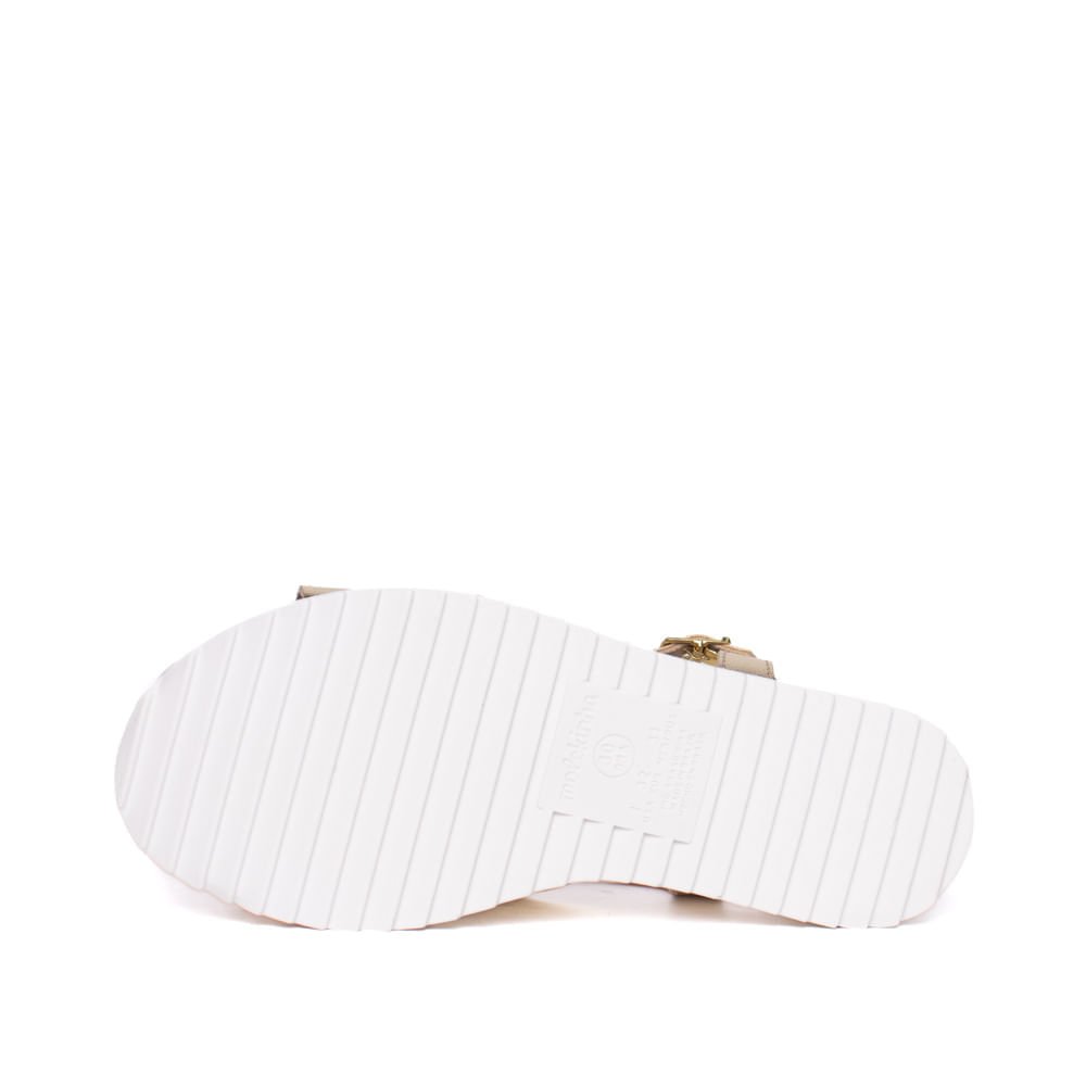 Sandália Infantil Molekinha Flatform Metalizada Dourado Dourado 2