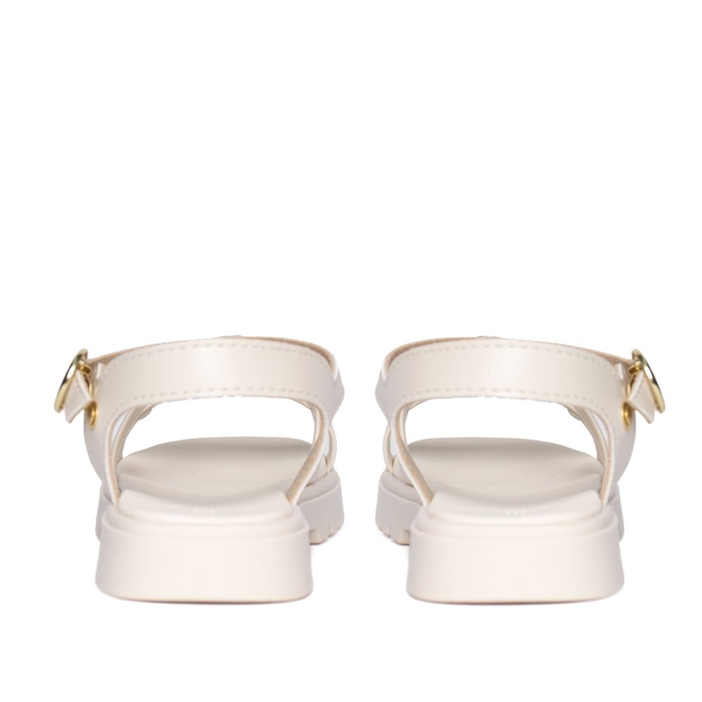 Sandália Infantil Molekinha com Pins Off White Off White 3