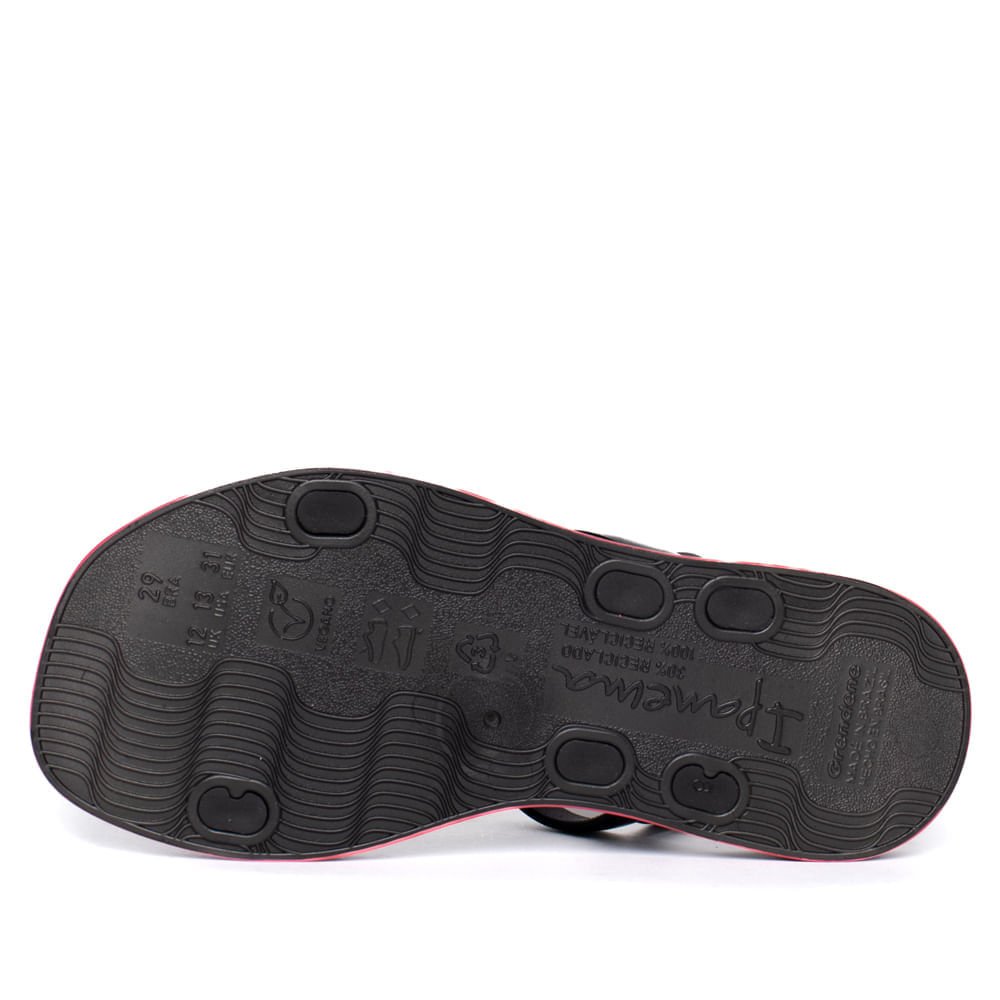 Rasteirinha Feminina Ipanema Glow Flatform Preto/Rosa Preto/Rosa 2
