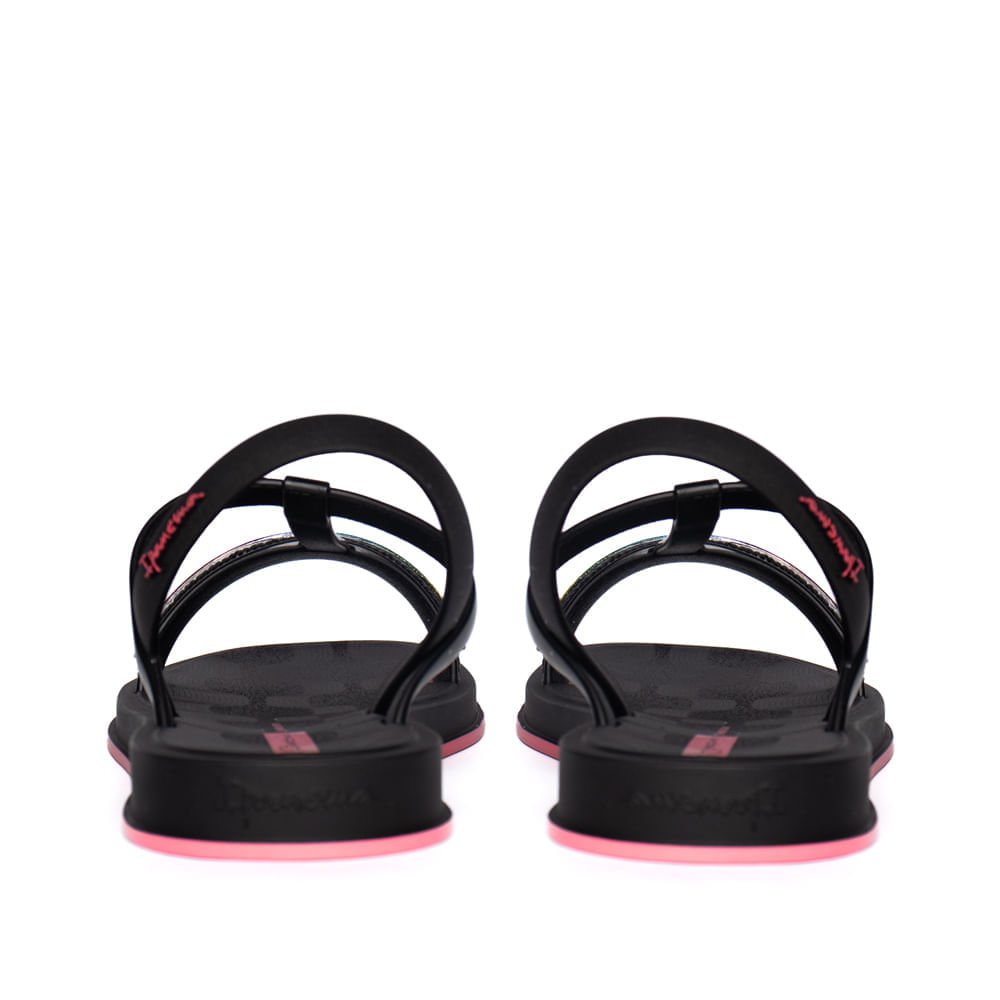 Rasteirinha Feminina Ipanema Glow Flatform Preto/Rosa Preto/Rosa 3