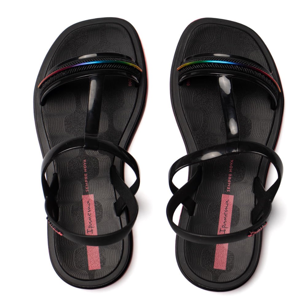Rasteirinha Feminina Ipanema Glow Flatform Preto/Rosa Preto/Rosa 4