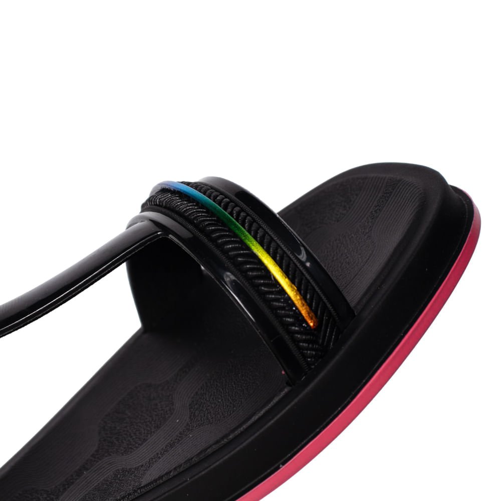 Rasteirinha Feminina Ipanema Glow Flatform Preto/Rosa Preto/Rosa 6