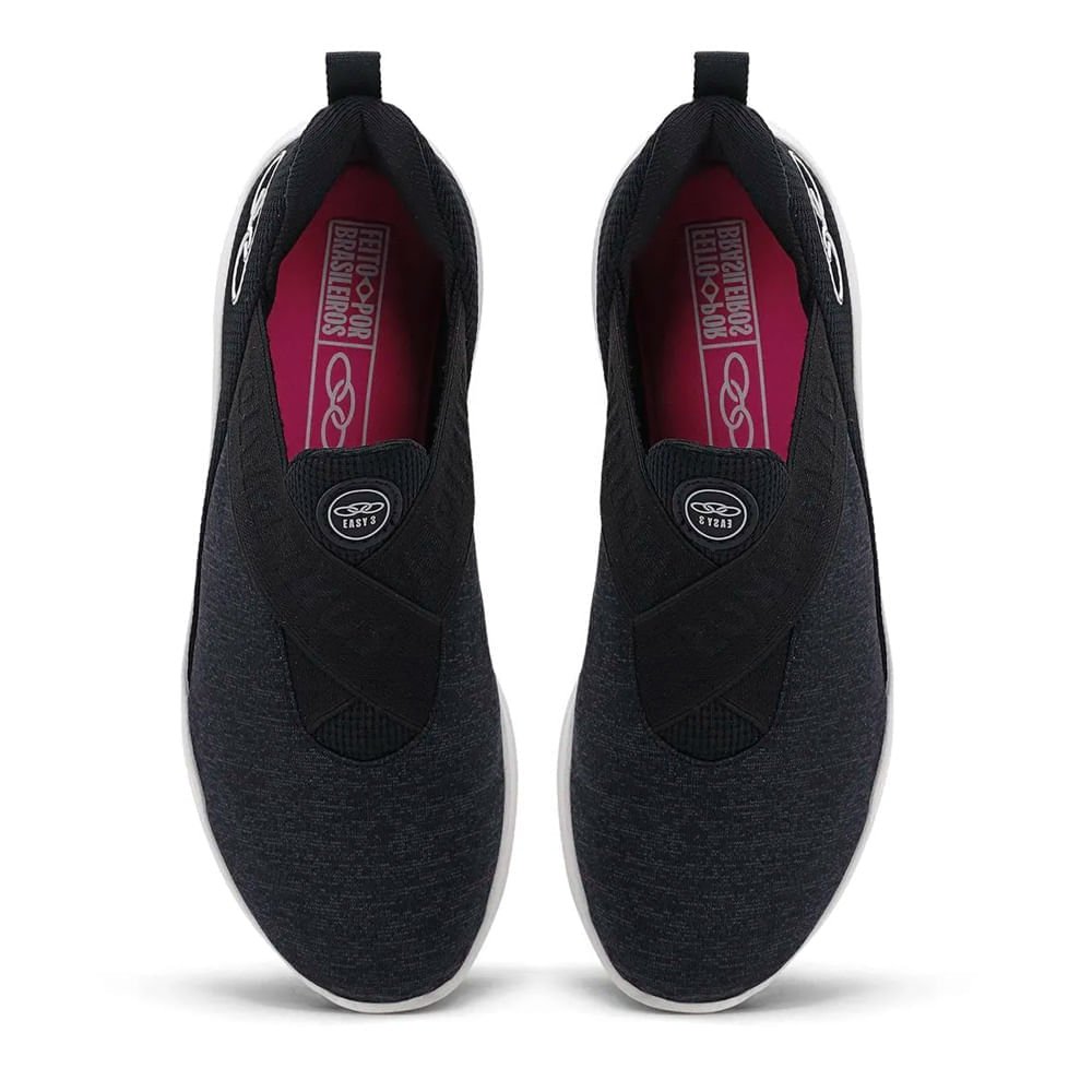 Tênis Feminino Olympikus Easy 3 Evasense Preto Preto 4