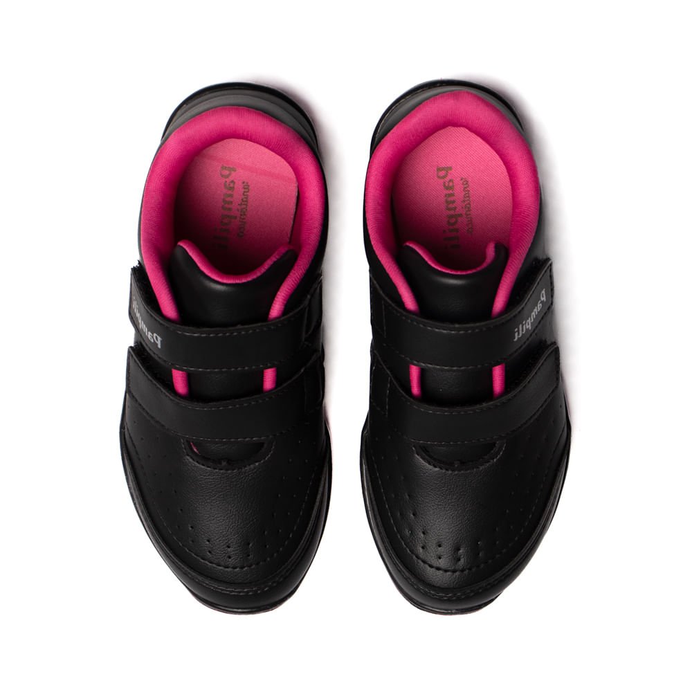 Tênis Infantil Pampili Napa Preto/Pink Preto/Pink 3