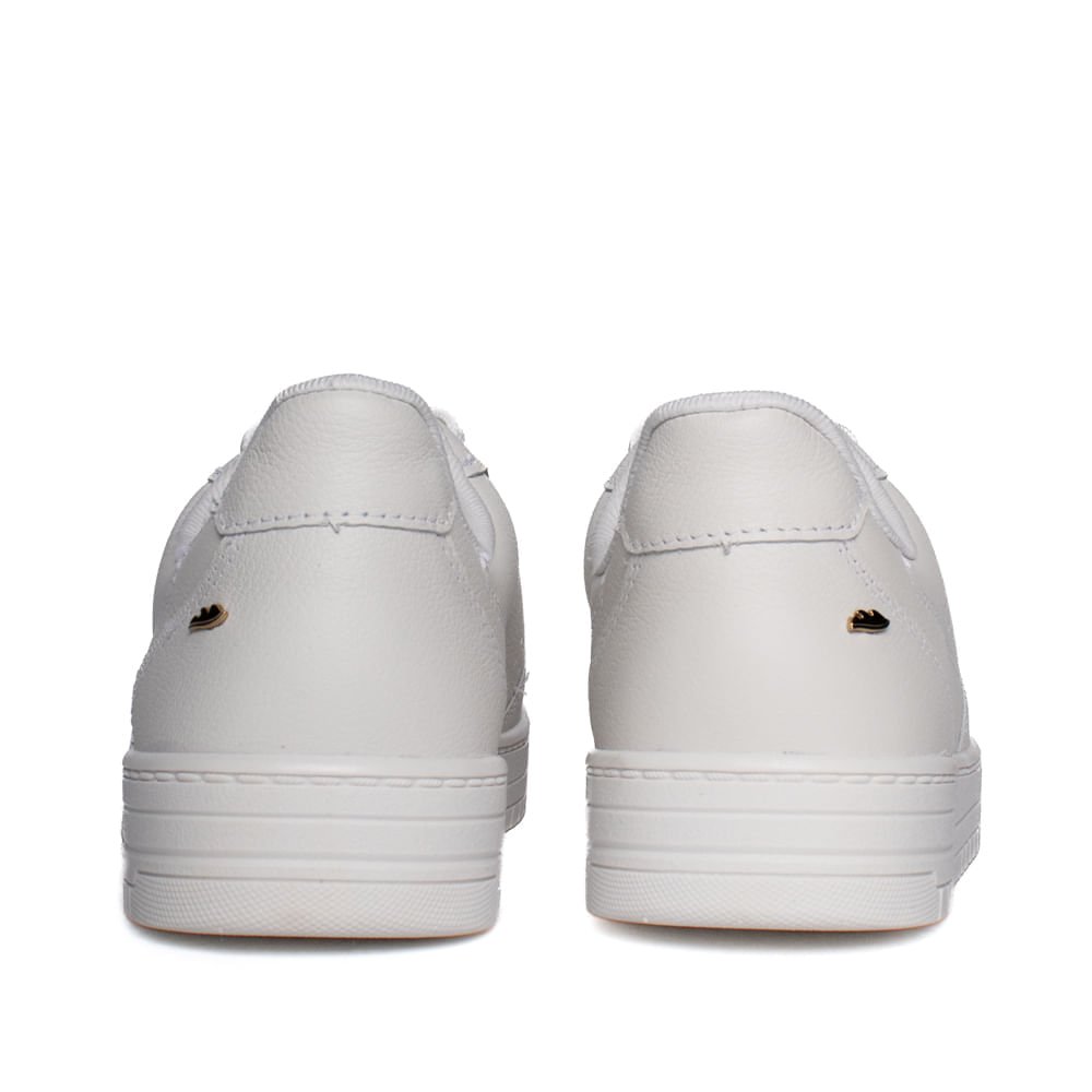 Tênis Feminino Dakota Casual de Couro Branco Branco 3