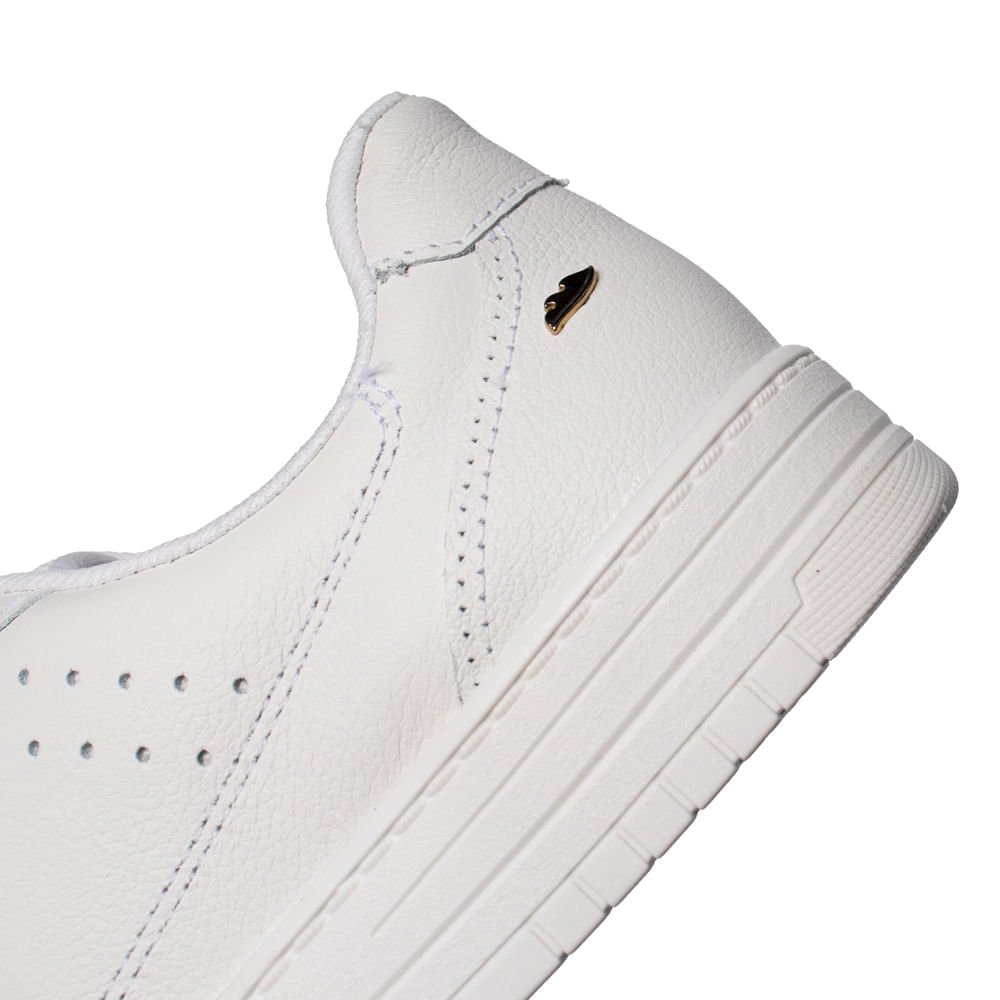 Tênis Feminino Dakota Casual de Couro Branco Branco 6