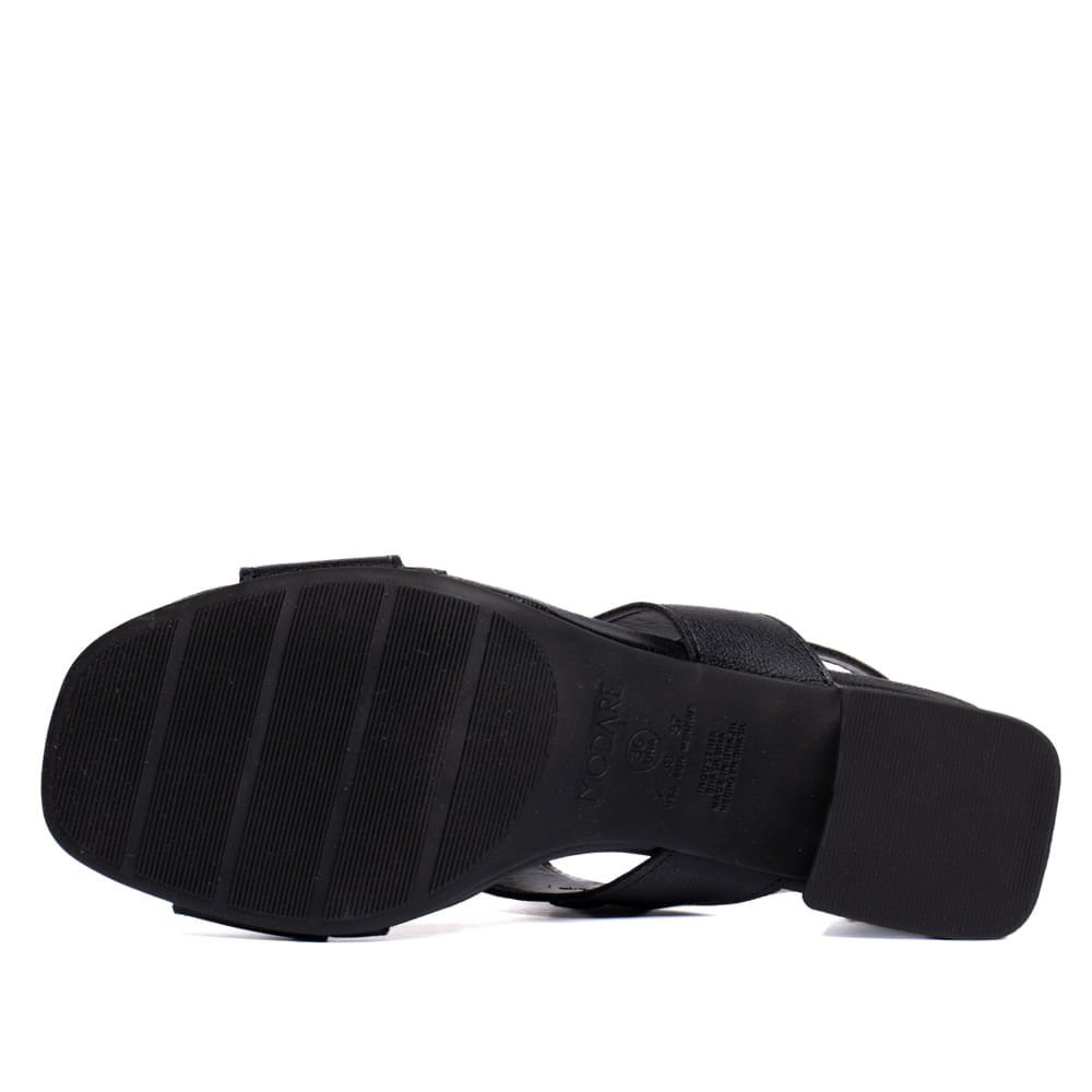 Sandália Feminina Modare Salto Bloco Napa Preto Preto 2