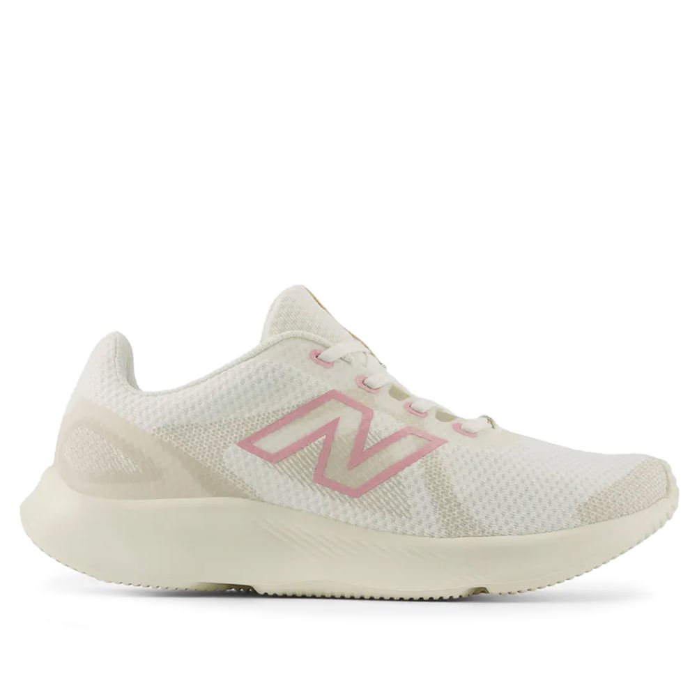 Tênis Feminino New Balance 430 V4 Corrida Branco/Rosa/Bege
