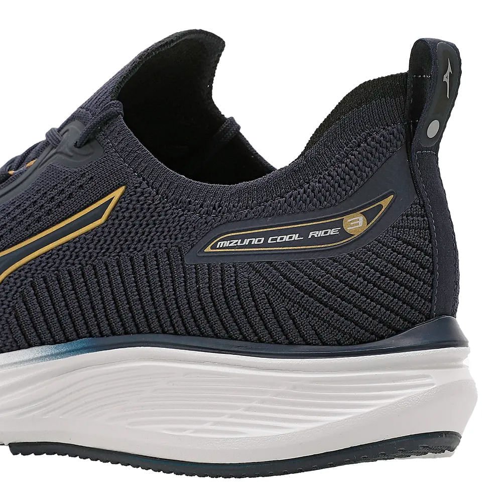 Tênis Masculino Mizuno Cool Ride 3 SoftierFoam Marinho Marinho 5