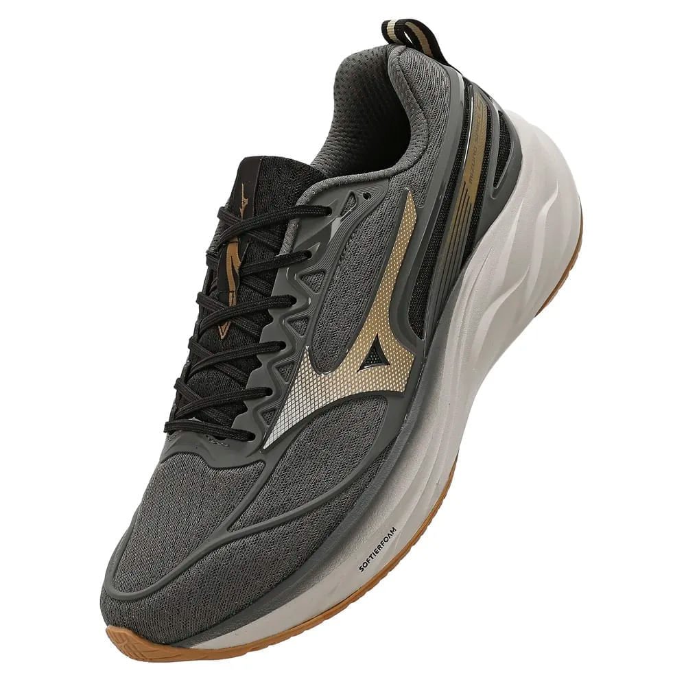 Tênis Masculino Mizuno Space 5 Softier Foam Cinza/Dourado Cinza 6