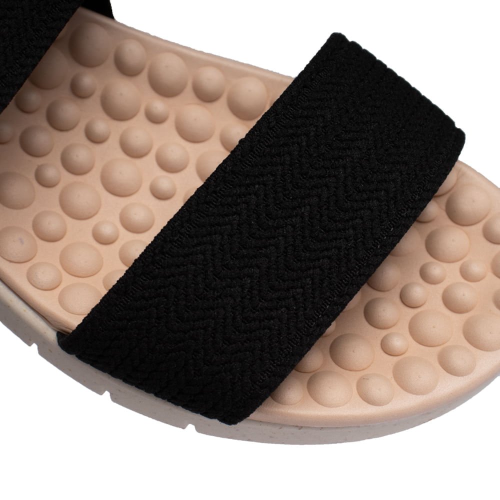 Sandália Feminina Modare Elástico Preto Preto 6