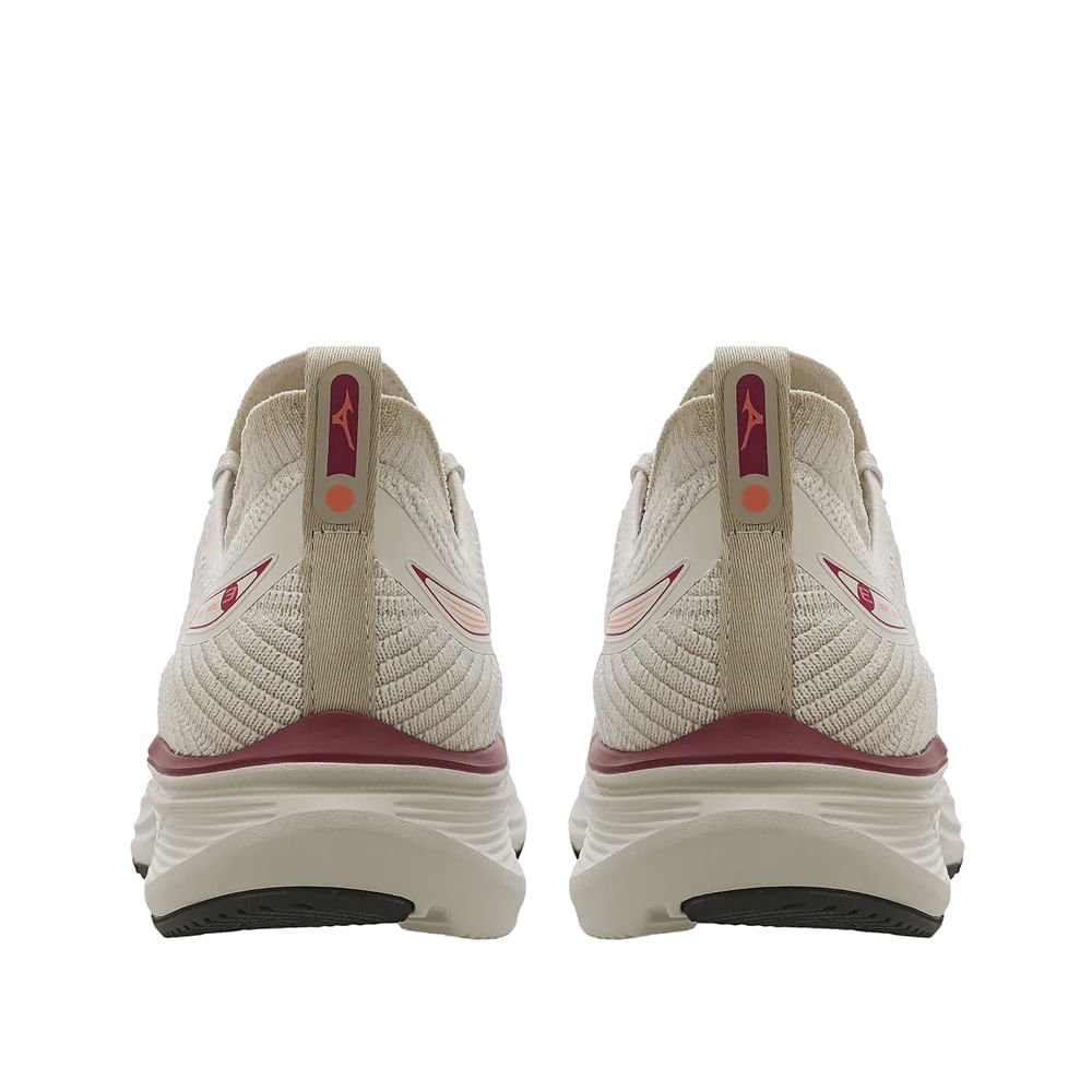 Tênis Feminino Mizuno Cool Ride 3 SoftierFoam Off White/Rosa Off White 3