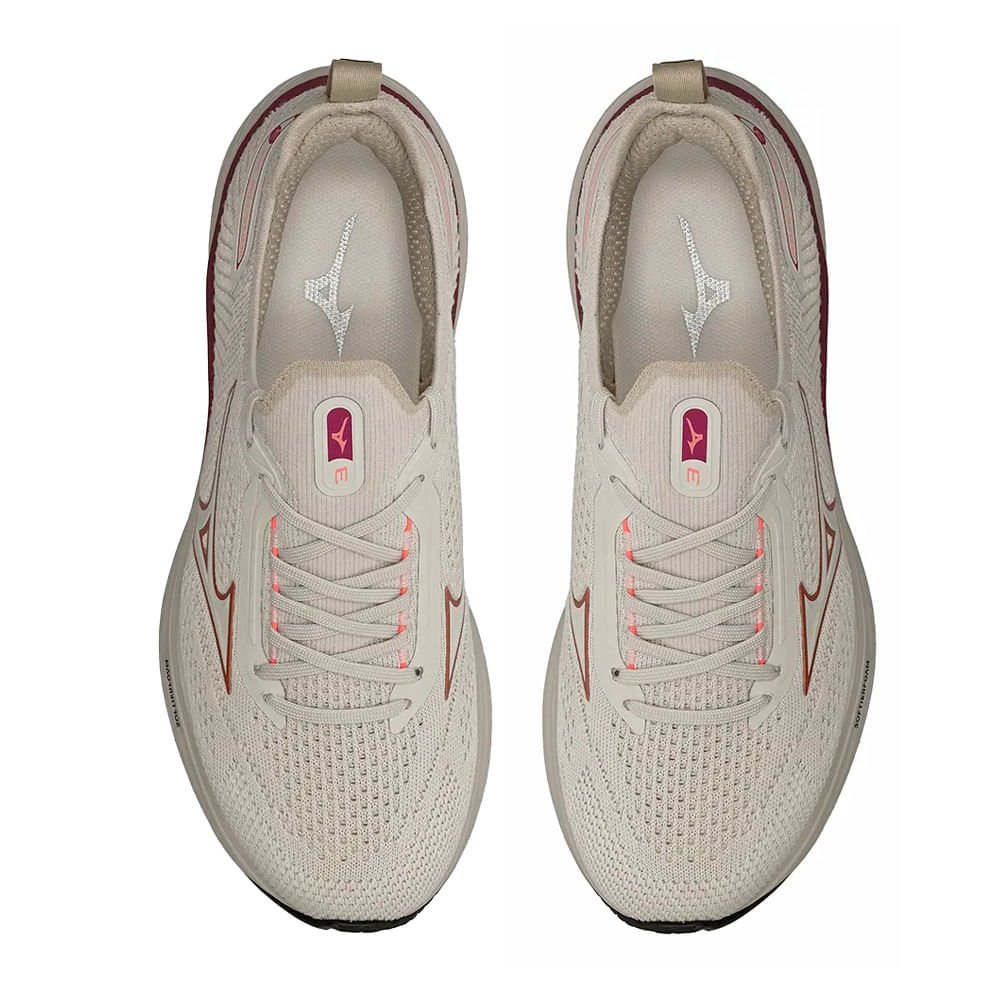 Tênis Feminino Mizuno Cool Ride 3 SoftierFoam Off White/Rosa Off White 4