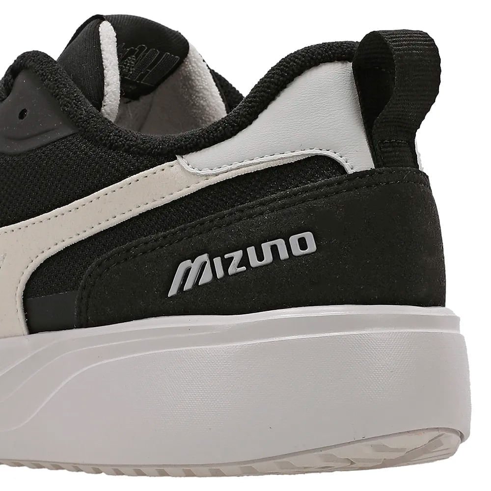 Tênis Masculino Mizuno Edo Cross Mesh Suede Preto/Branco Preto/Branco 5
