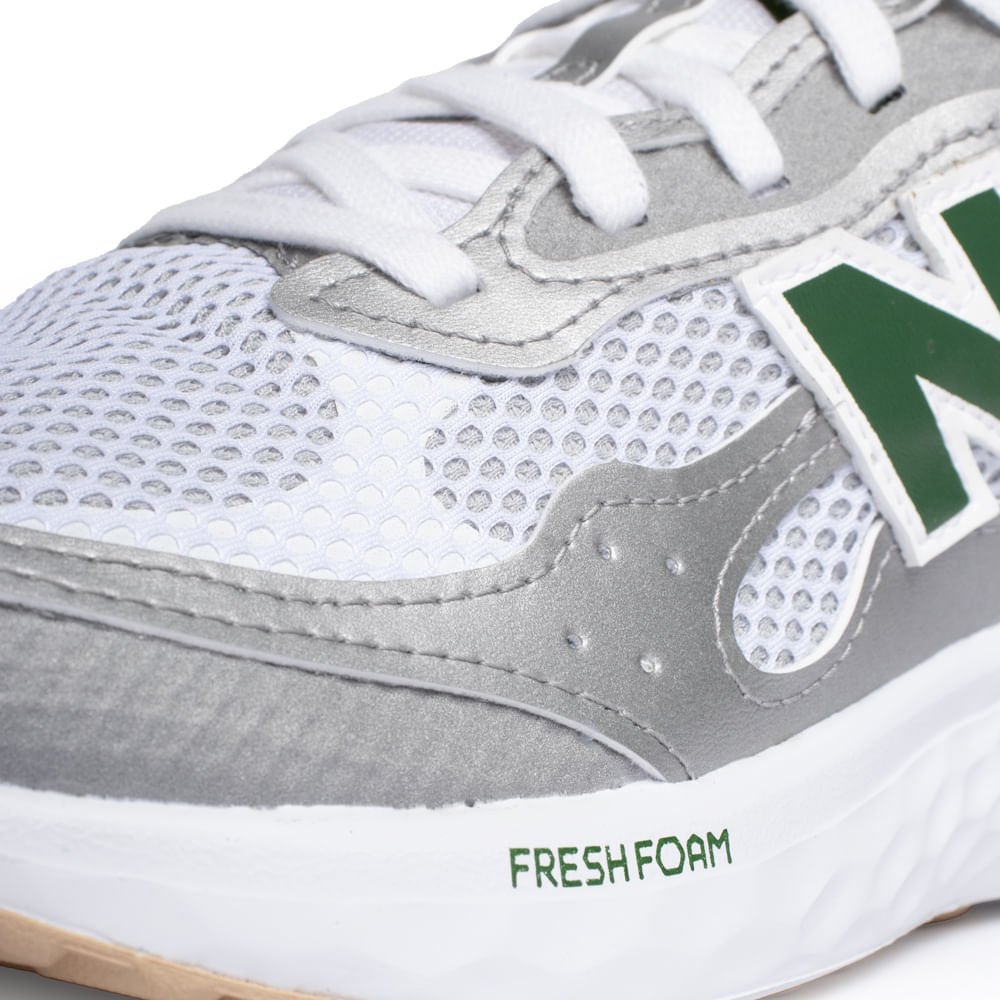 Tênis Masculino New Balance Marist 4I Fresh Cinza/Verde Cinza/Verde 5