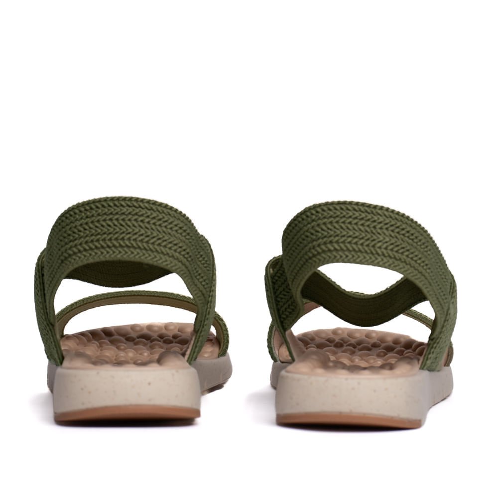 Sandália Feminina Modare Elástico Verde Musgo Musgo 3