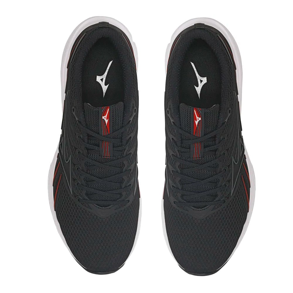 Tênis Masculino Mizuno Jet 8 SOFTIERFOAM Preto/Vermelho Preto/Vermelho 4