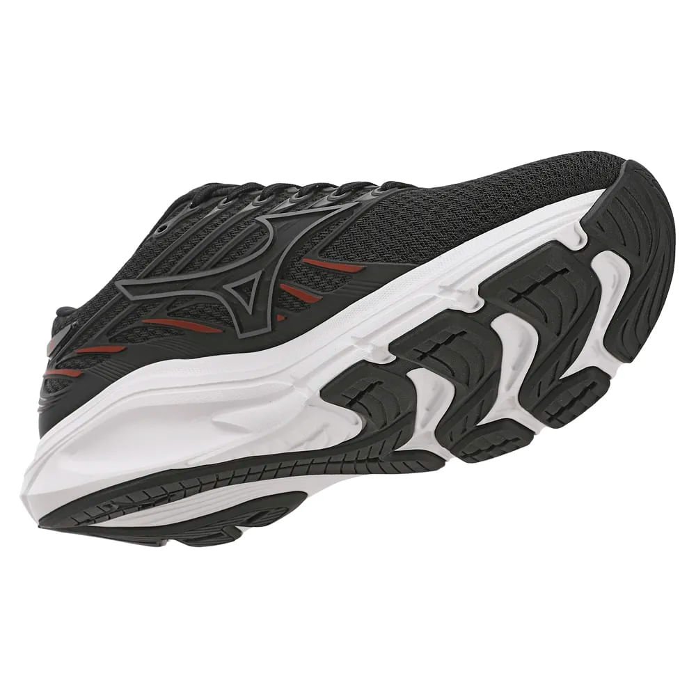 Tênis Masculino Mizuno Jet 8 SOFTIERFOAM Preto/Vermelho Preto/Vermelho 5