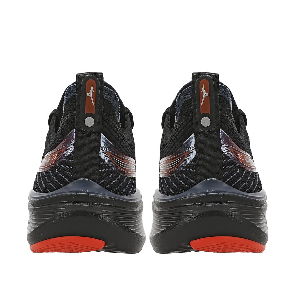 Tênis Juvenil Mizuno Cool Ride 3 SoftierFoam Preto/Vermelho Preto/Vermelho 3