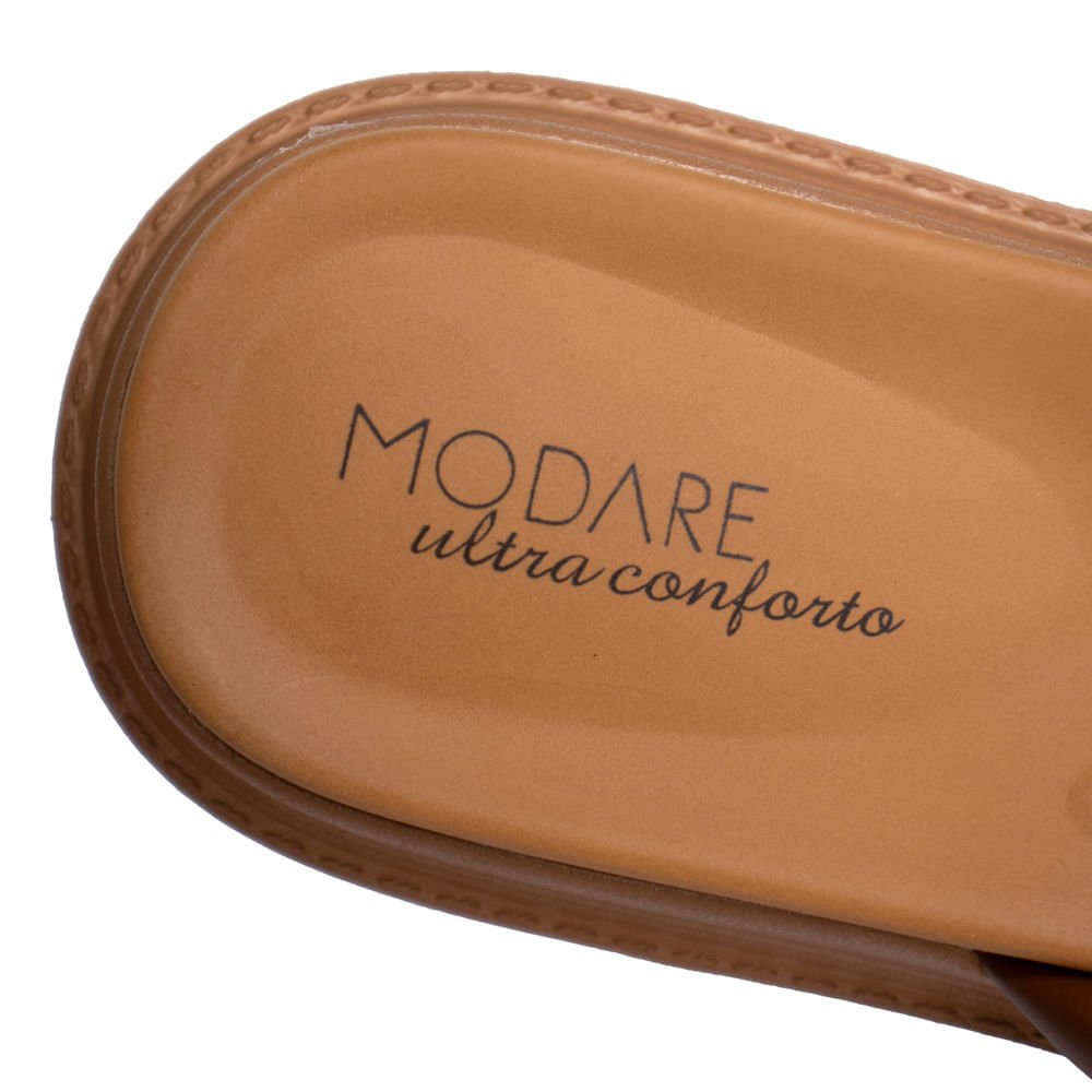 Tamanco Feminino Modare Flatform Tiras Strass Avelã Avelã 6