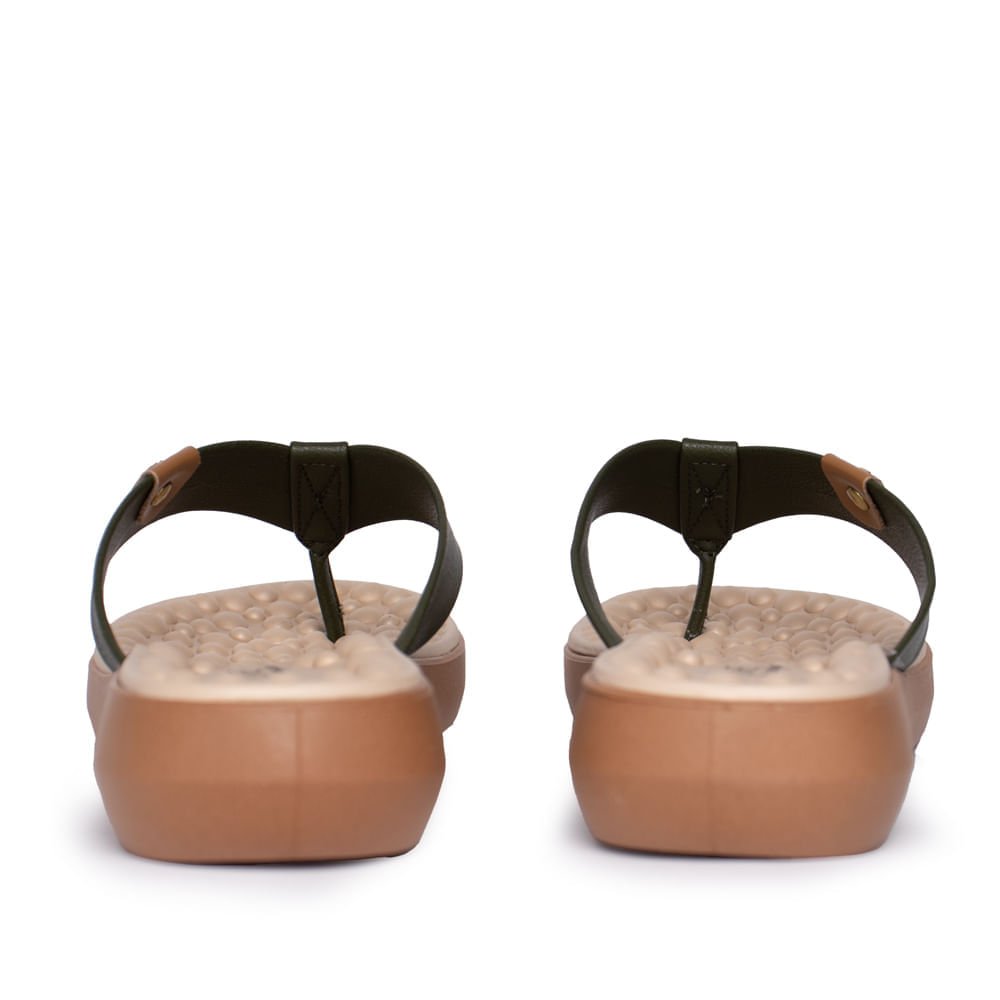Chinelo Feminino Modare Napa Floather Verde Oliva/Bege Verde 3