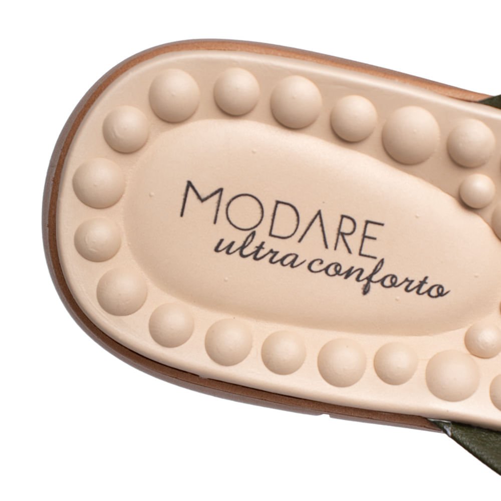Chinelo Feminino Modare Napa Floather Verde Oliva/Bege Verde 6