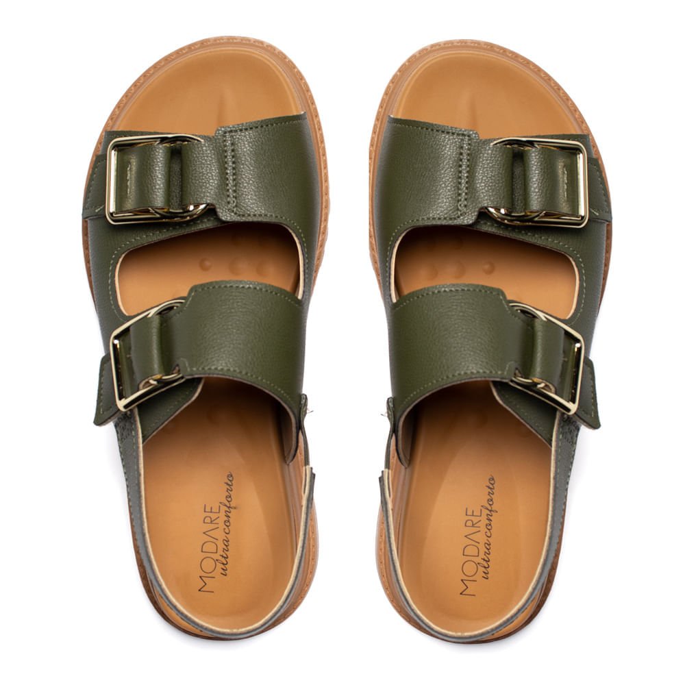 Sandália Feminina Modare Napa Floather Verde Oliva Verde 4