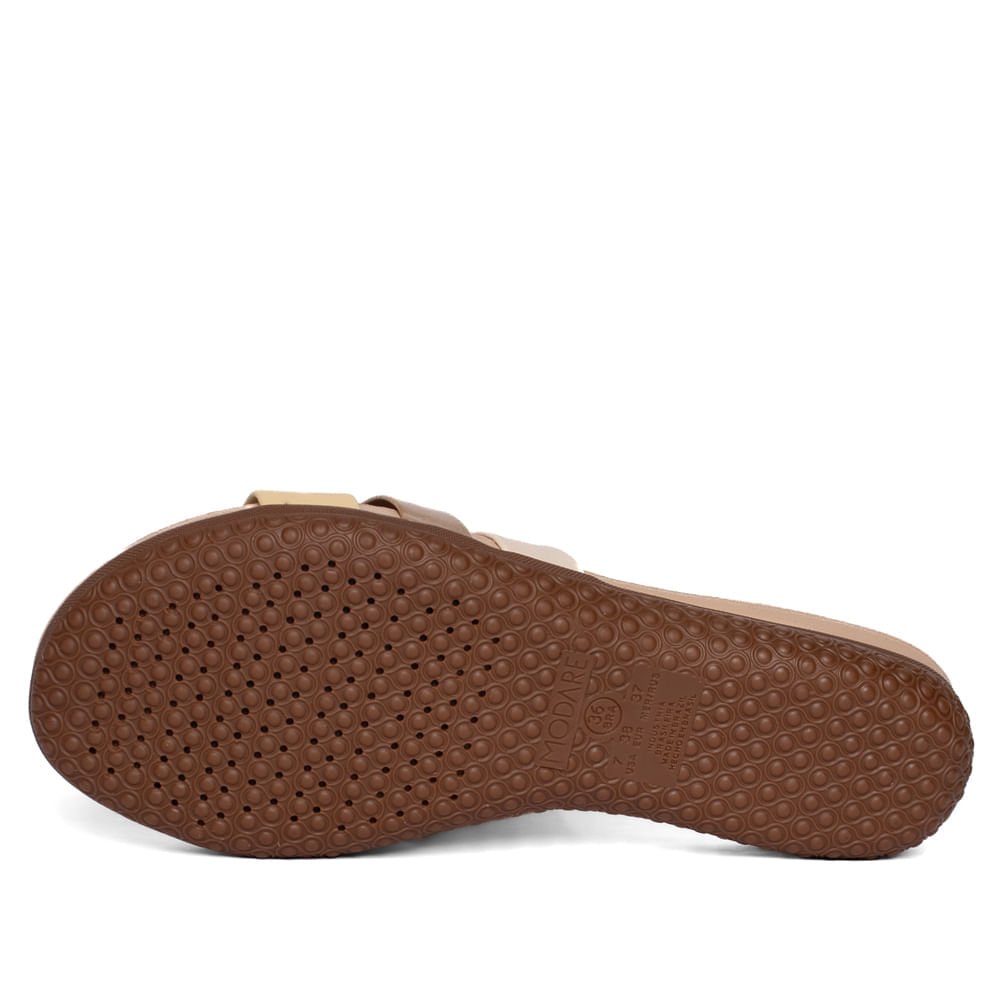 Tamanco Feminino Modare Napa Ultraconforto Bege/Dourado Bege 2