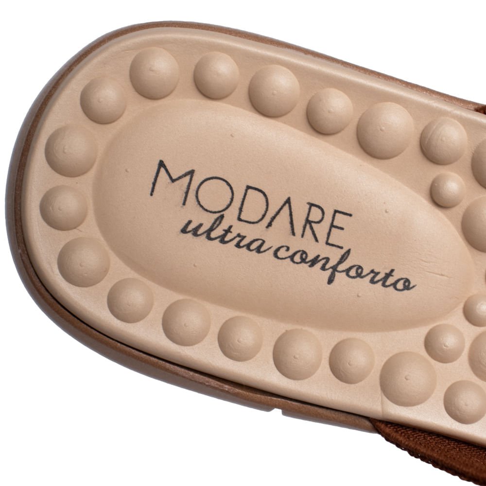 Tamanco Feminino Modare Elástico Ultra Conforto Marrom Marrom 6