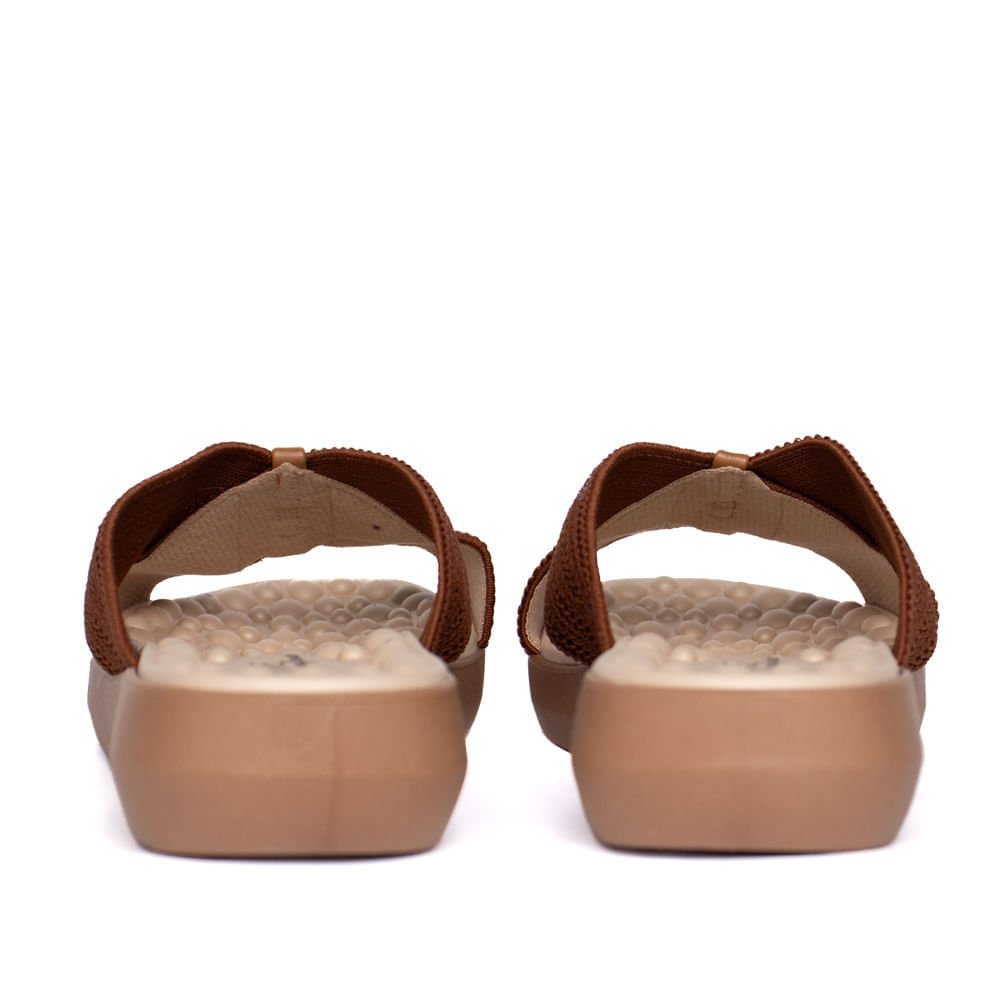 Tamanco Feminino Modare Elástico Ultra Conforto Marrom Marrom 3