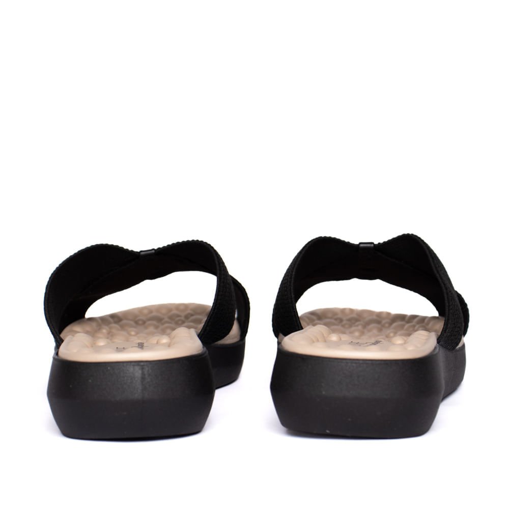 Tamanco Feminino Modare Elástico Ultra Conforto Preto Preto 3