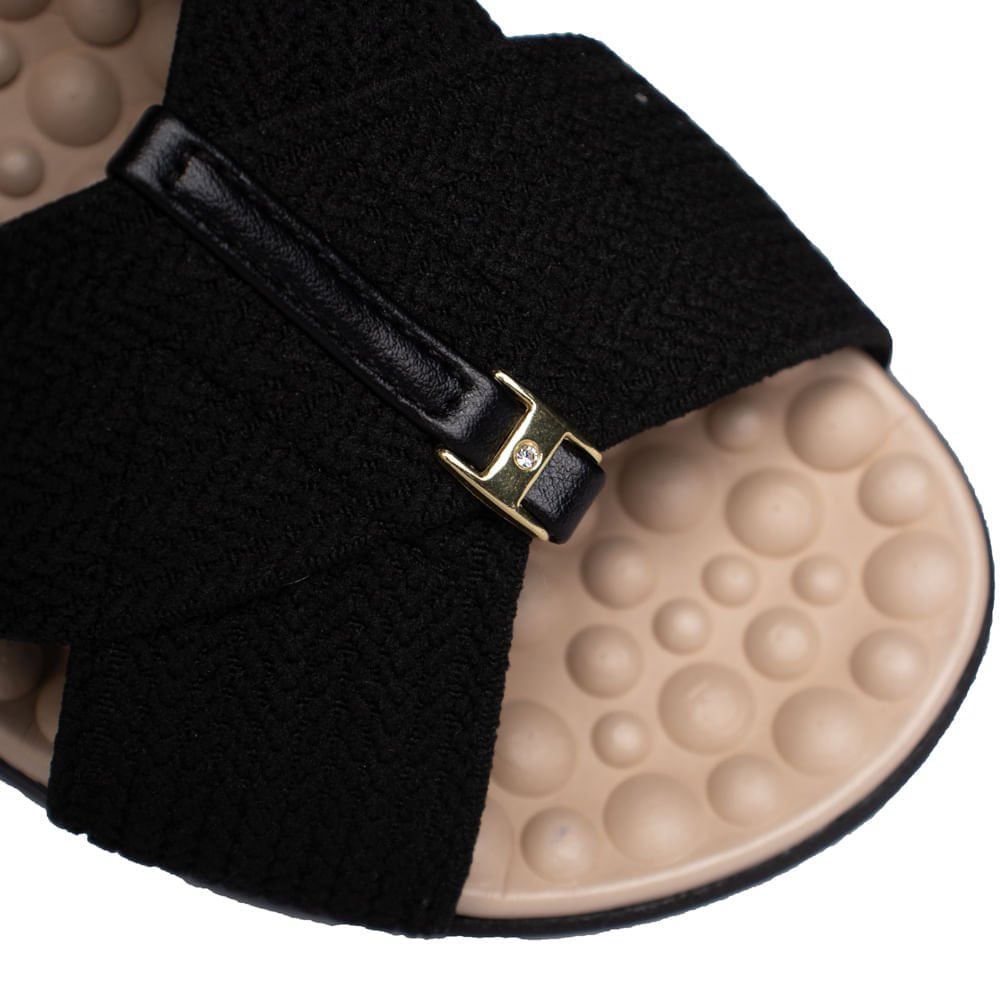 Tamanco Feminino Modare Elástico Ultra Conforto Preto Preto 5