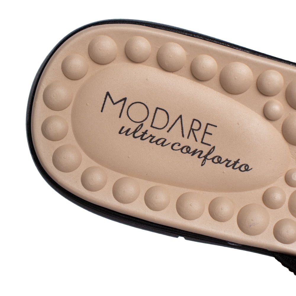 Tamanco Feminino Modare Elástico Ultra Conforto Preto Preto 6