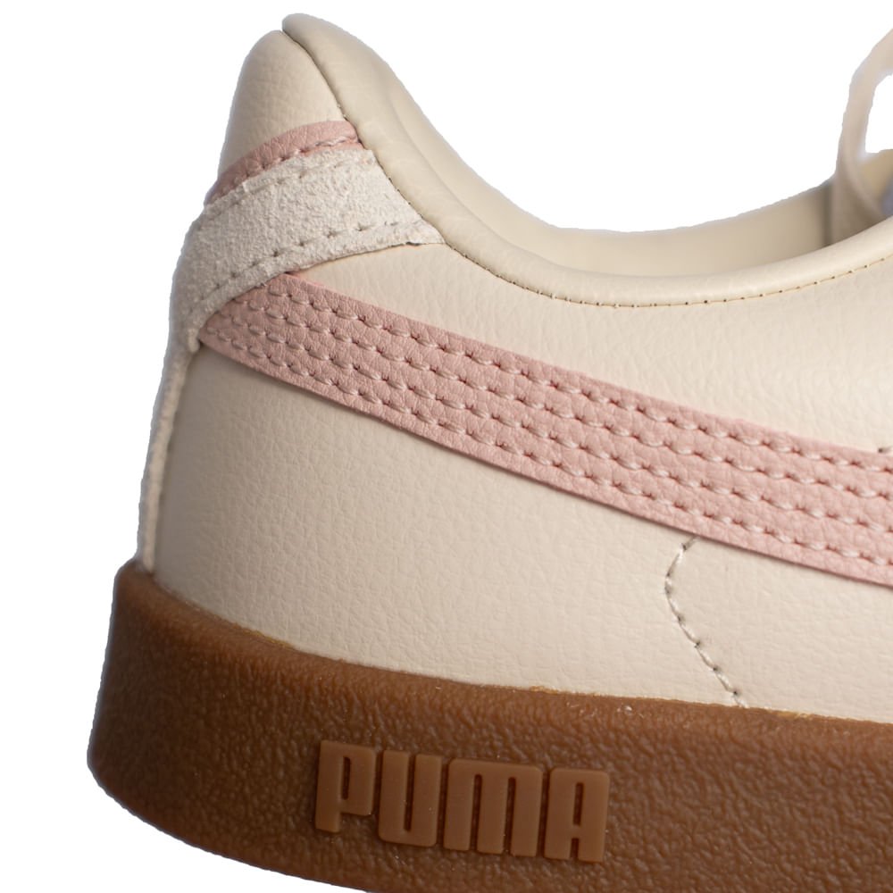 Tênis Feminino Puma Club II Couro Camurça Nude/Rosa Nude 5