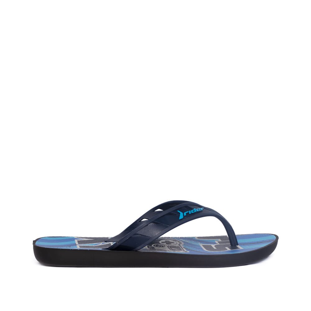 Chinelo Infantil Rider Street Joy Preto/azul Preto/Azul 2