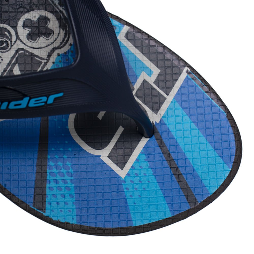 Chinelo Infantil Rider Street Joy Preto/azul Preto/Azul 4