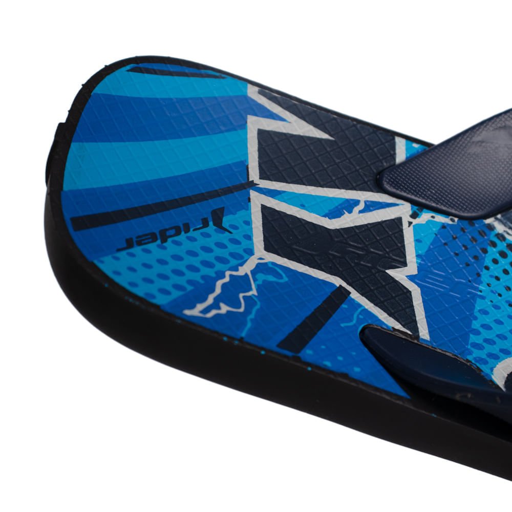 Chinelo Infantil Rider Street Joy Preto/azul Preto/Azul 5