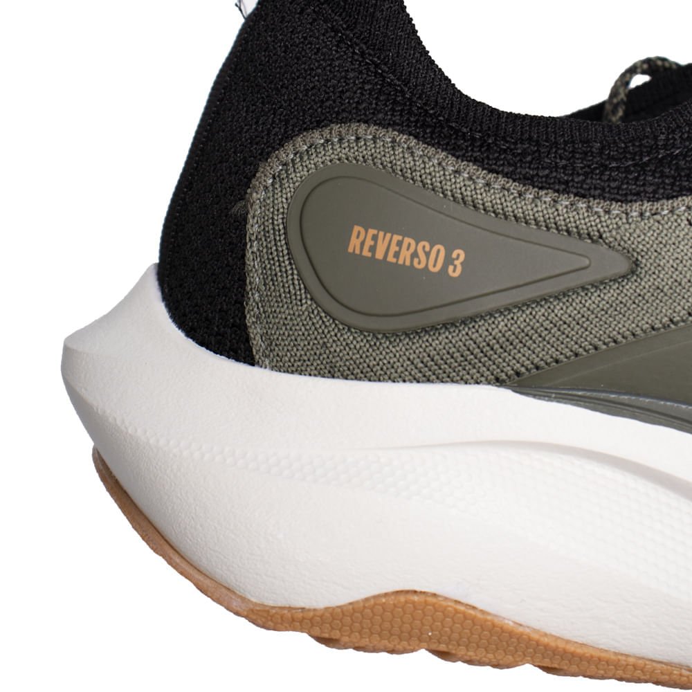 Tênis Masculino Olympikus Reverso 3 Eleva+ Militar/Preto Verde/Preto 6