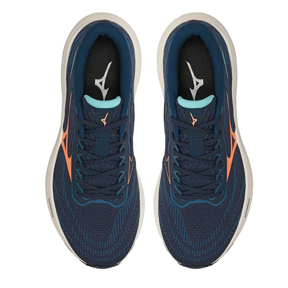 Tênis Feminino Mizuno Goya 3 Softierfoam Marinho/Laranja Marinho/Laranja 4