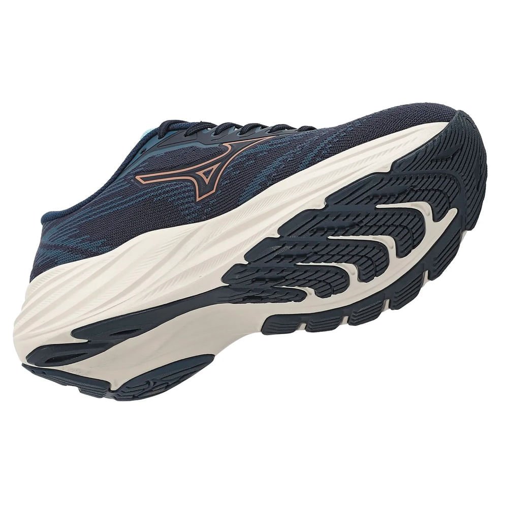 Tênis Feminino Mizuno Goya 3 Softierfoam Marinho/Laranja Marinho/Laranja 5