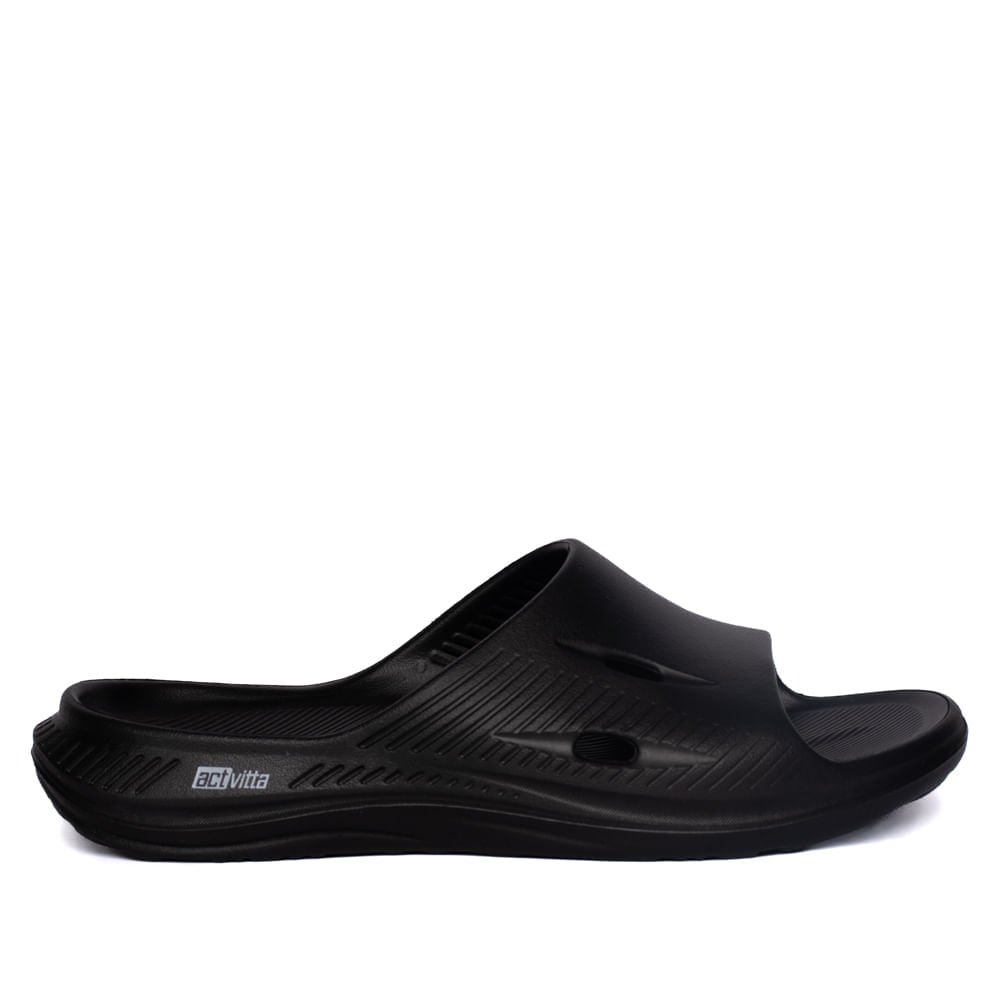 Chinelo Masculino Actvitta Slide EVA Preto Preto 2