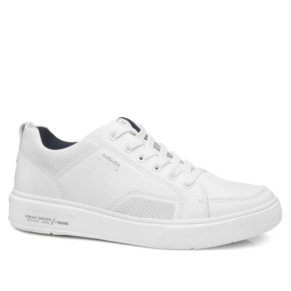 Sapatênis Masculino Pegada Couro Branco