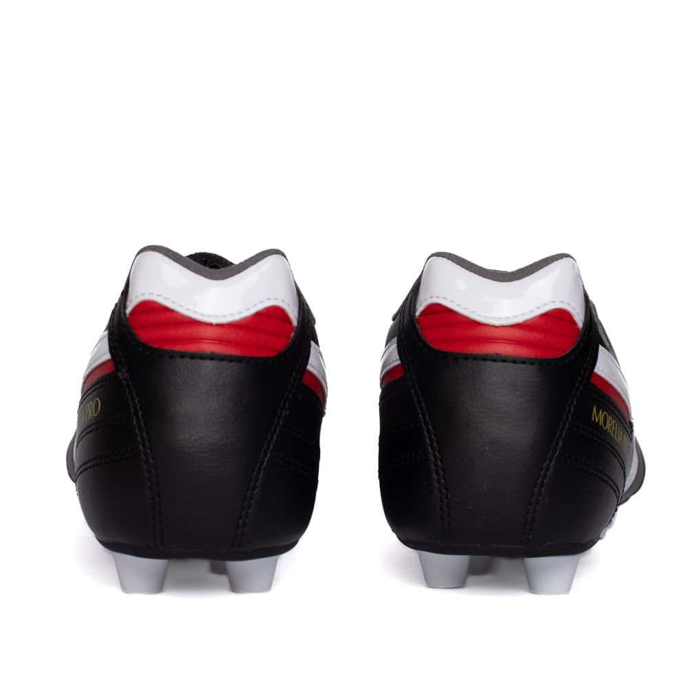 Chuteira Campo Mizuno Morelia II Pro K-Leather Preto/Branco Preto/Branco 3