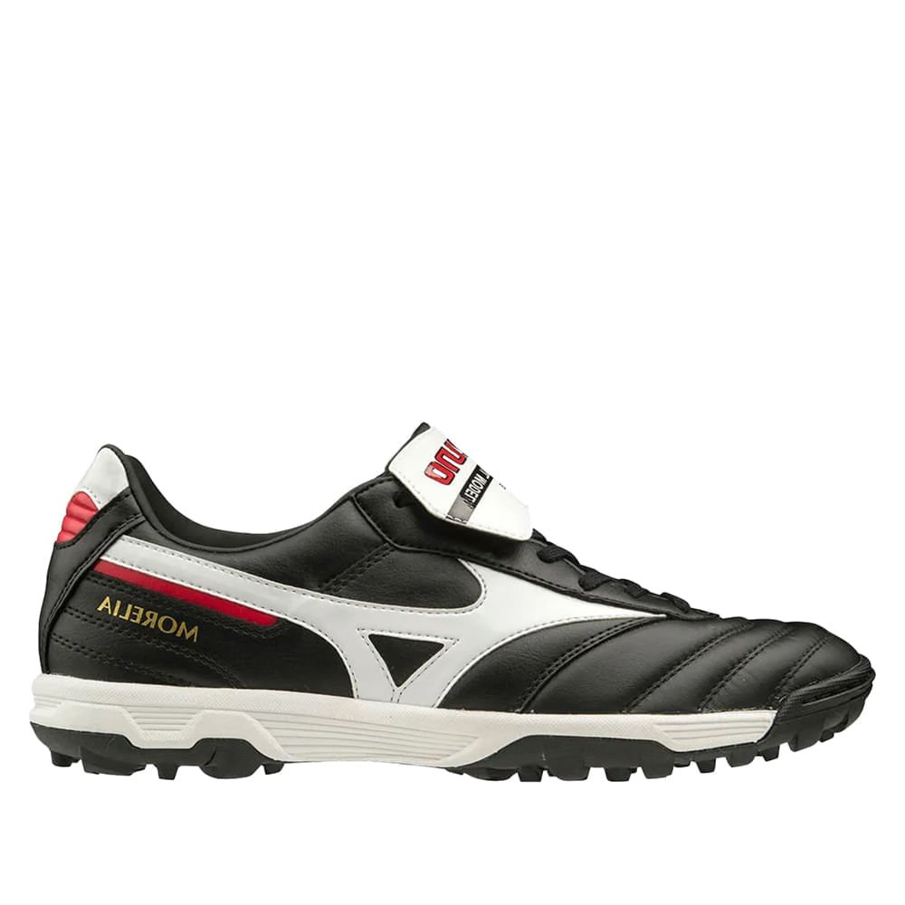 Chuteira Society Mizuno Morelia Elite AS II Pro Couro Preto