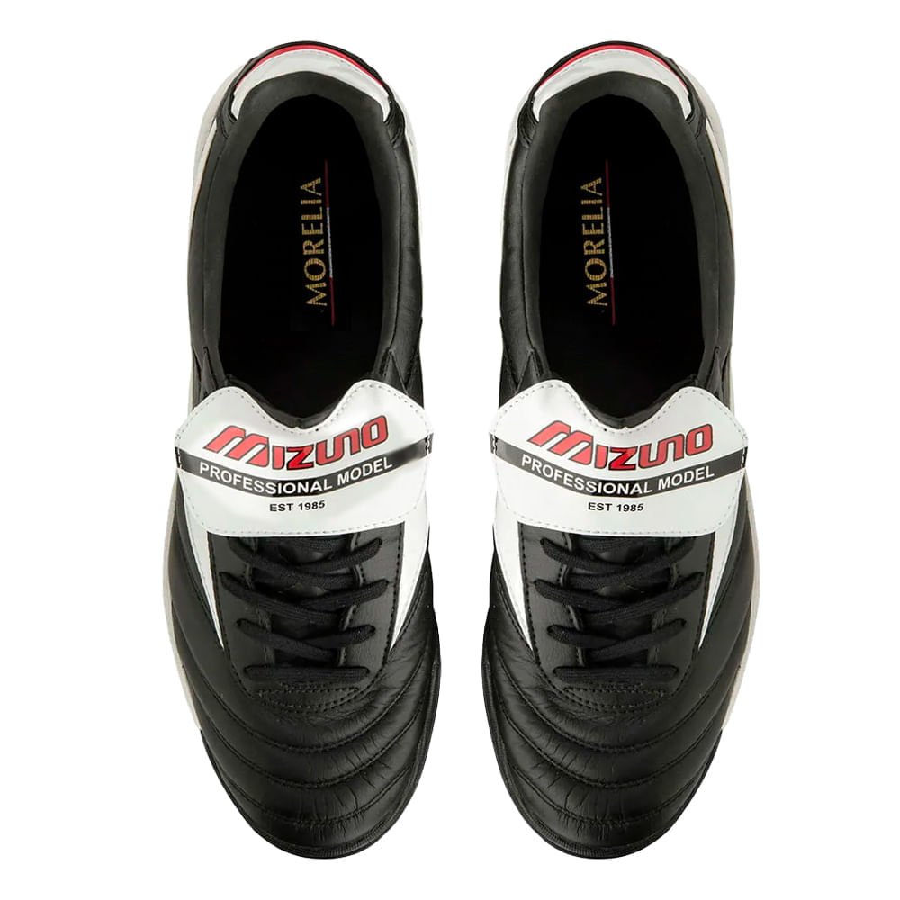 Chuteira Society Mizuno Morelia Elite AS II Pro Couro Preto Preto 4