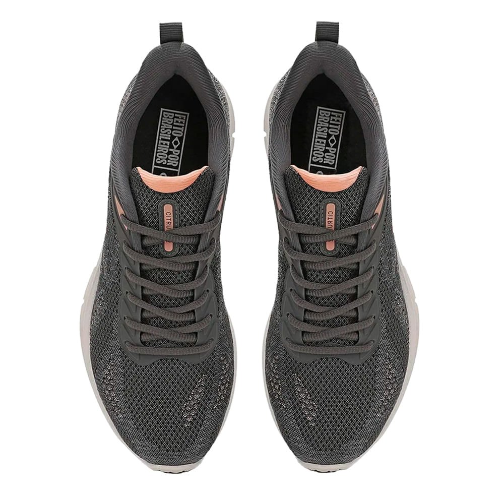 Tênis Feminino Olympikus Citrus 2 Evasense Cinza/Rosa Claro Cinza/Rosa 4