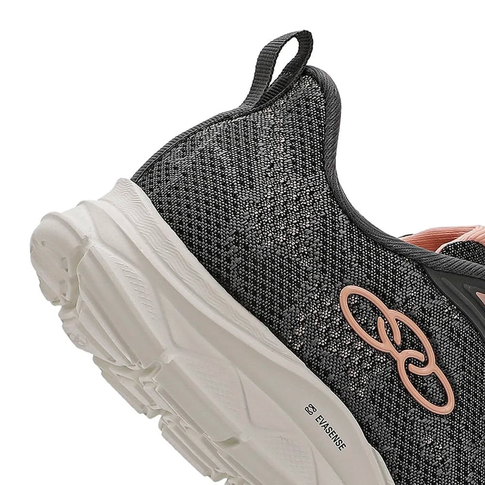 Tênis Feminino Olympikus Citrus 2 Evasense Cinza/Rosa Claro Cinza/Rosa 5