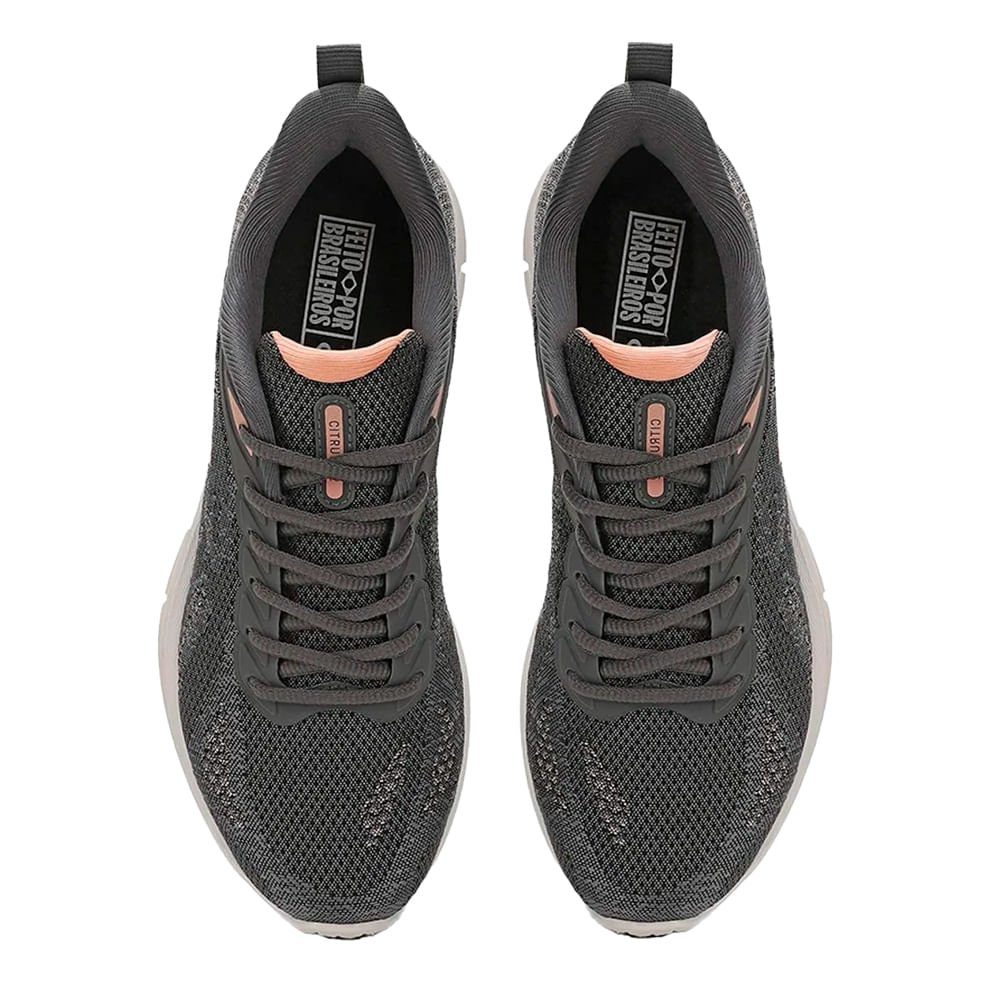 Tênis Feminino Olympikus Citrus 2 Evasense Cinza/Rosa Claro Cinza/Rosa 4