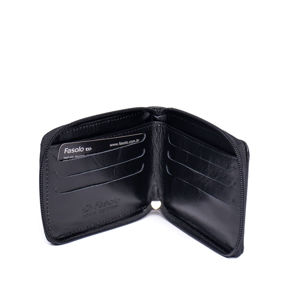Carteira Masculina Fasolo Couro K906035 751 Preto Preto 3