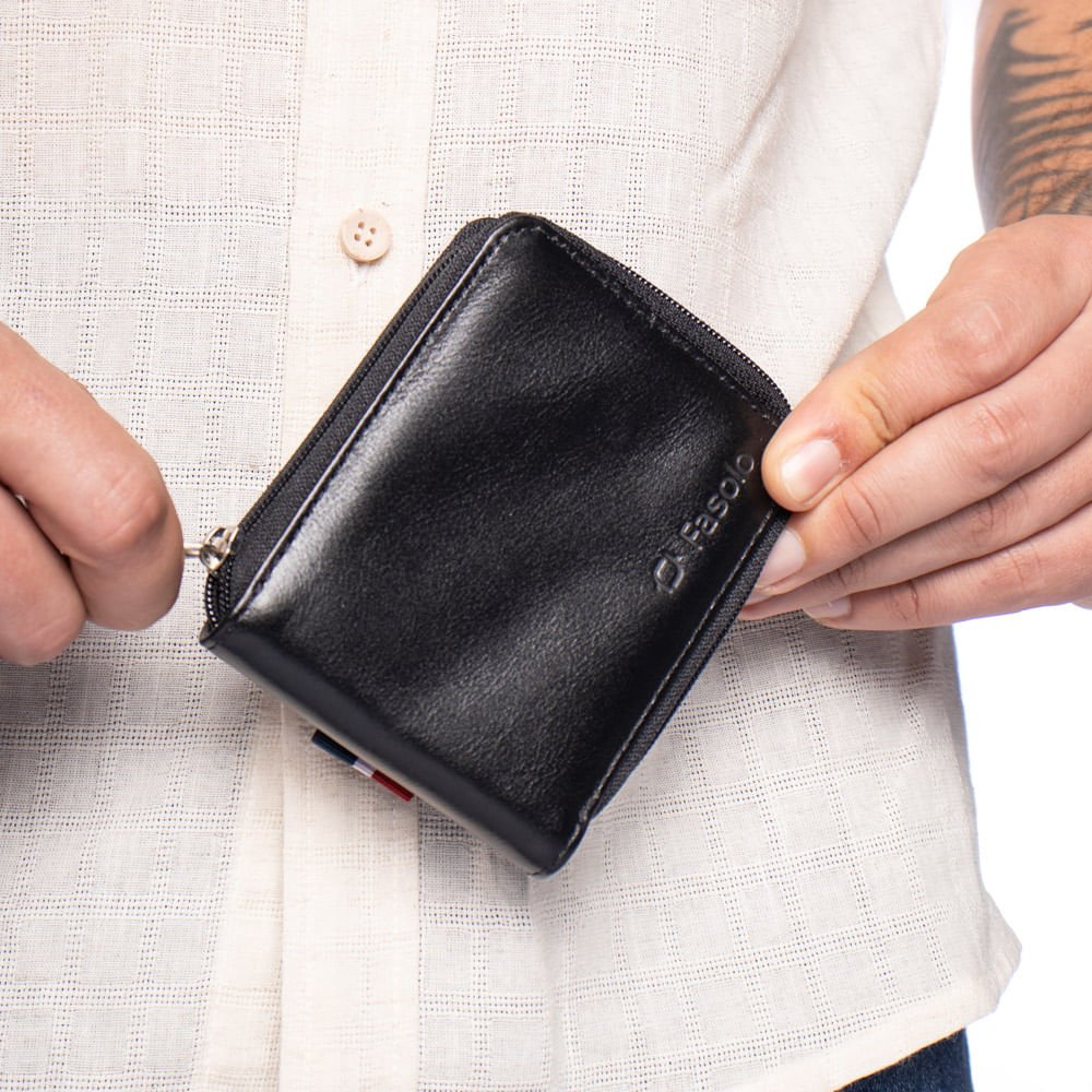 Carteira Masculina Fasolo Couro K906035 751 Preto Preto 4